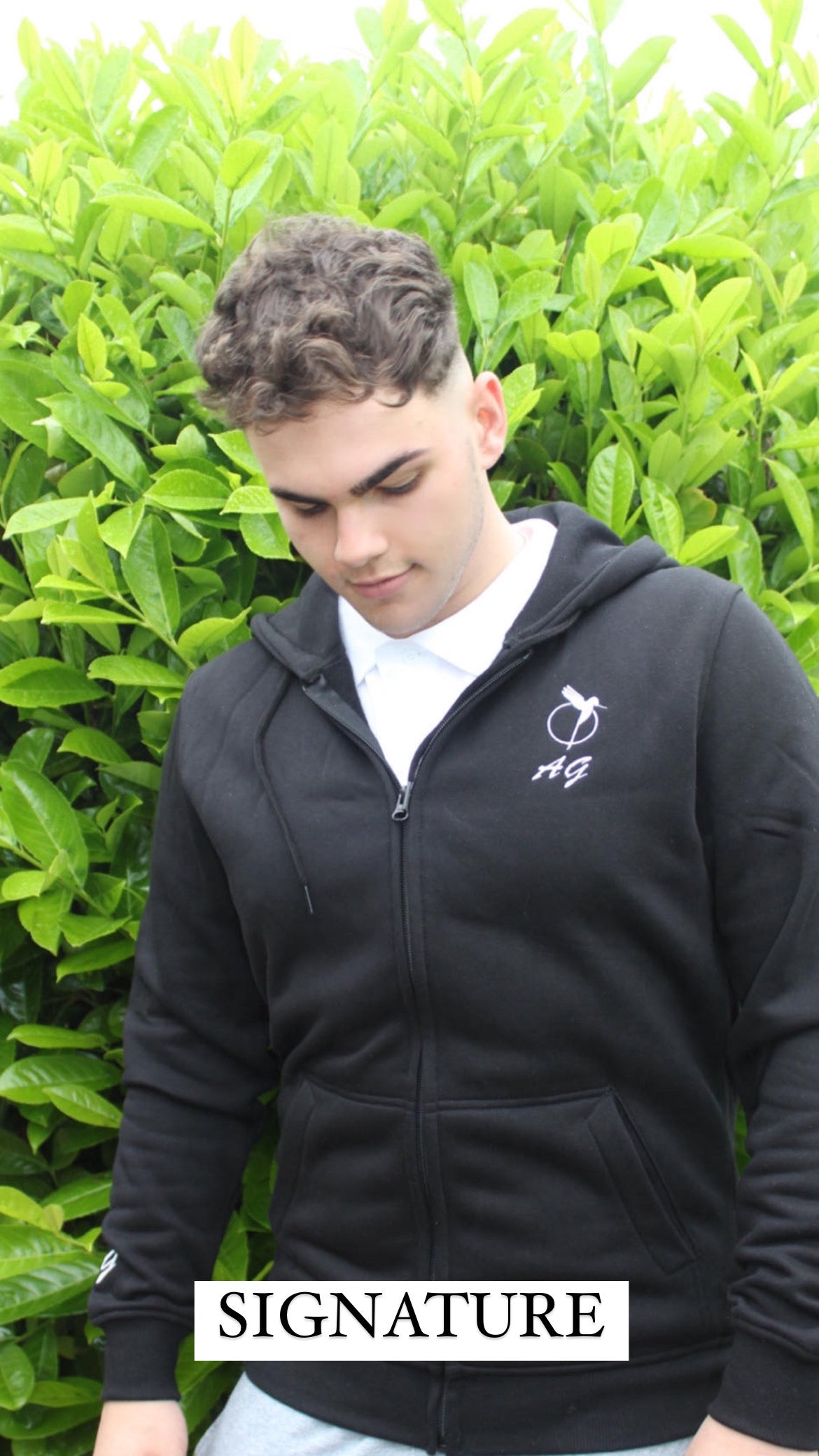 Zip up heavy hoodie