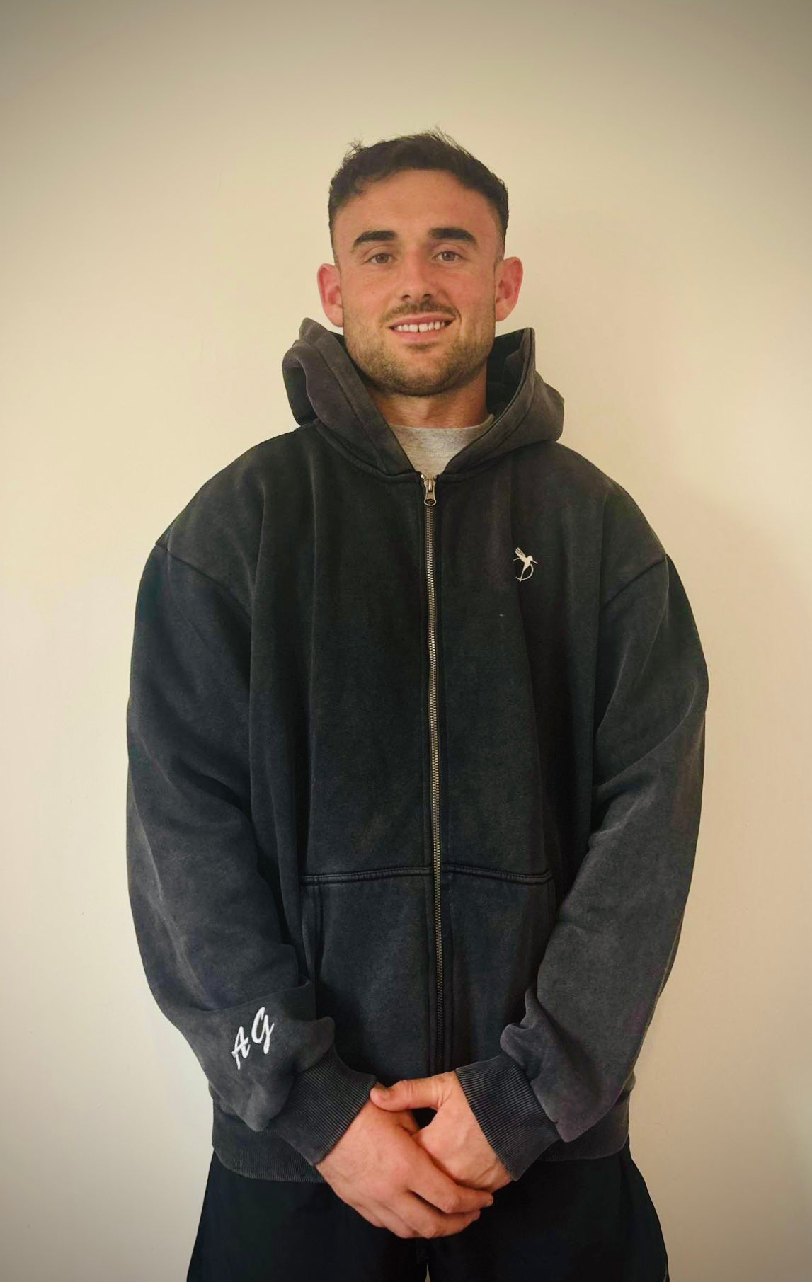 Zip up vintage hoodie