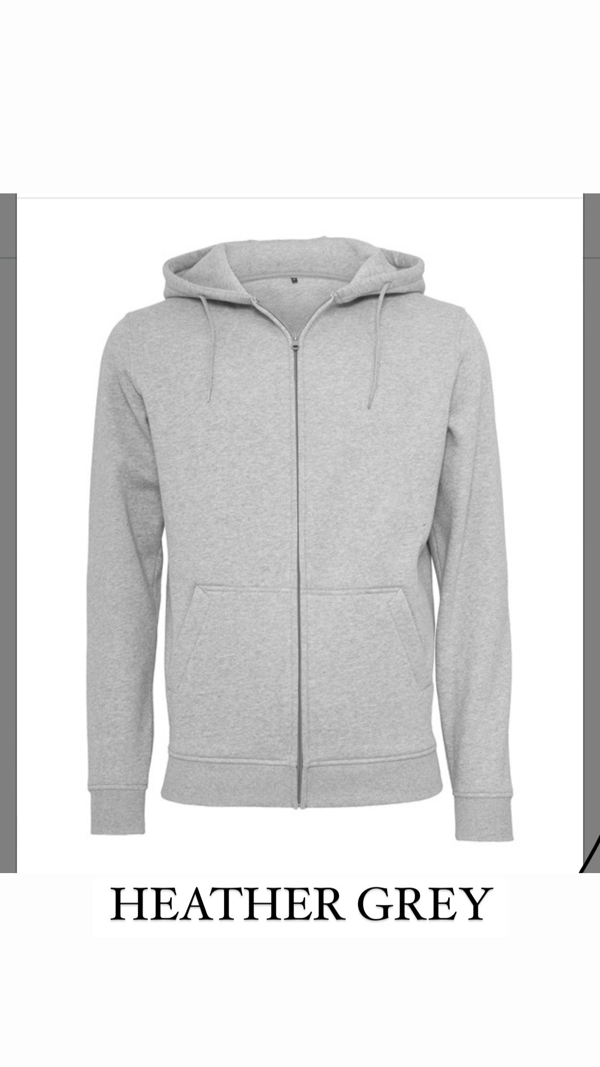 Zip up heavy hoodie