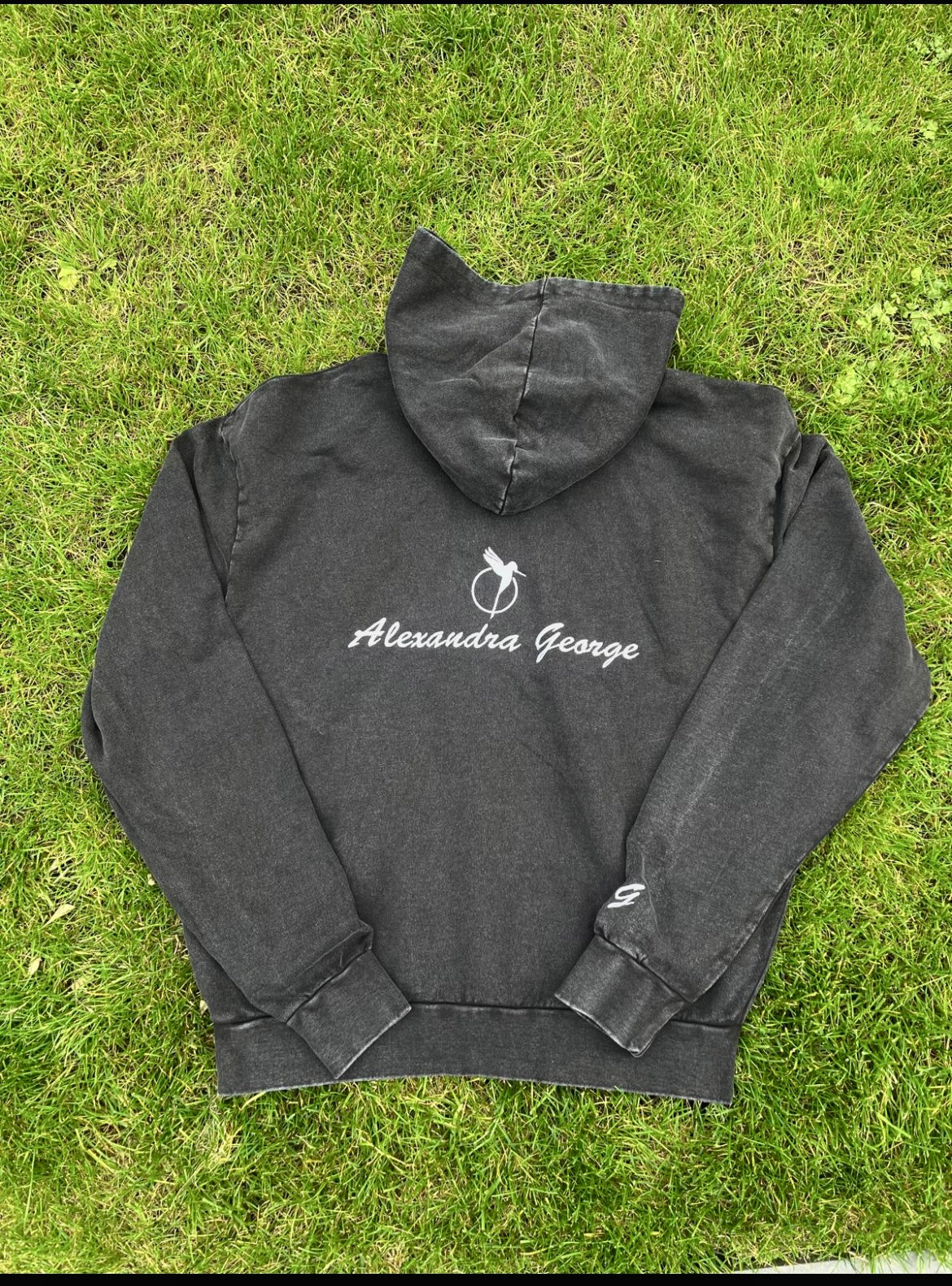Acid washed oversize hoodie