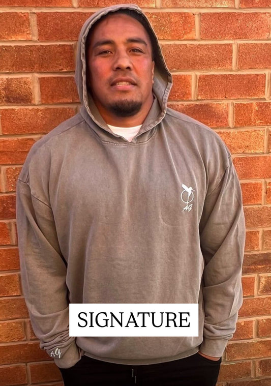 Acid washed oversize hoodie